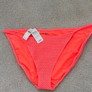 Aerie Women's Vibrant Coral Bikini Bottom